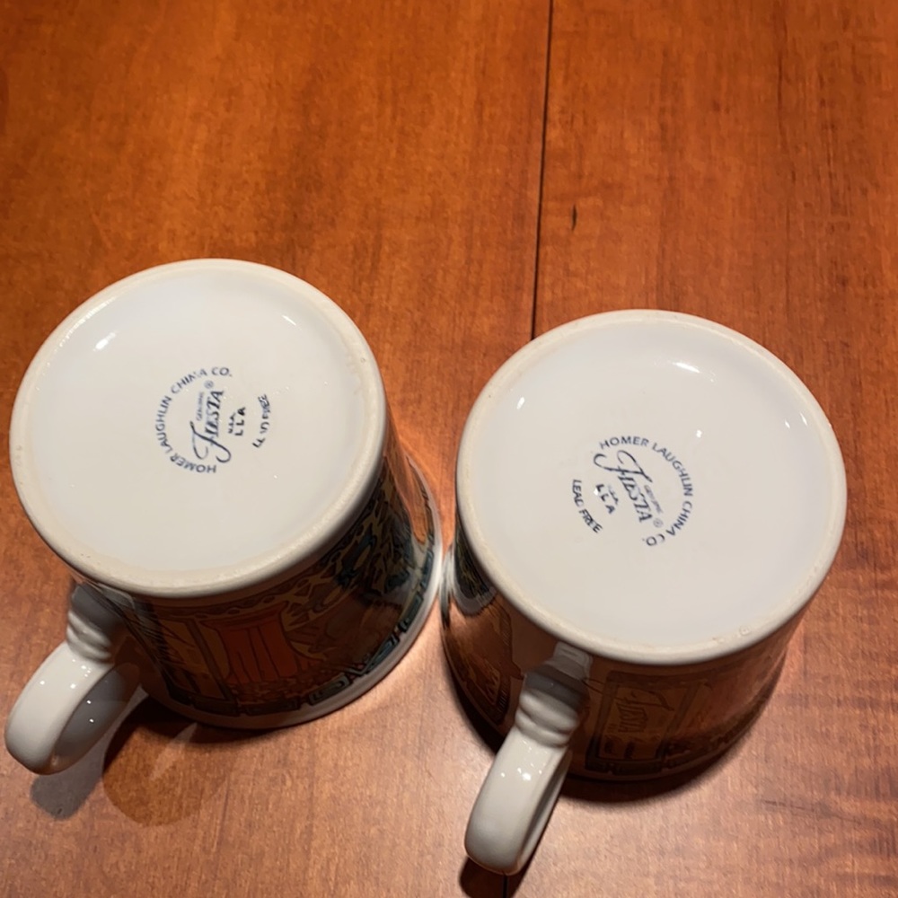 Pair of Betty Crocker Fiestaware Dancing lady mugs - Picture 4 of 7